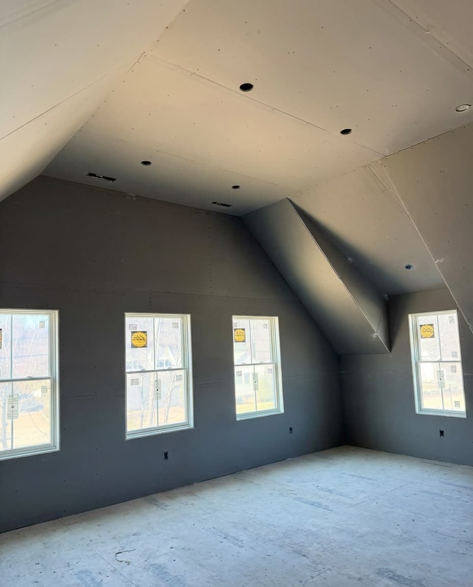 Vaulted Room Blueboard